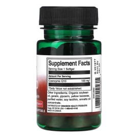 Swanson | Coq10 100mg 50 Cápsulas Sfn Sin Sabor Sin Sabor