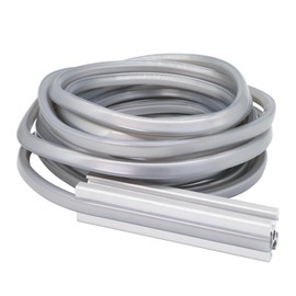 BLCCLOY 6 Meters 2020 Series 1010 10 Series Aluminum Extrusion 6mm Aluminum Profile Slot Cover Flat Seal for 6mm Slot Seal Strip 20mm x 20mm and 1" x 1" Aluminum Extrusion Rail-Silver