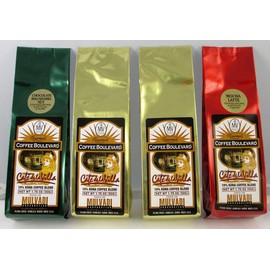 Gourmet Roast Kona Coffee Gift Pack, Ground, 3 Flavors, 4 Bags (1.75 Oz., 50g)