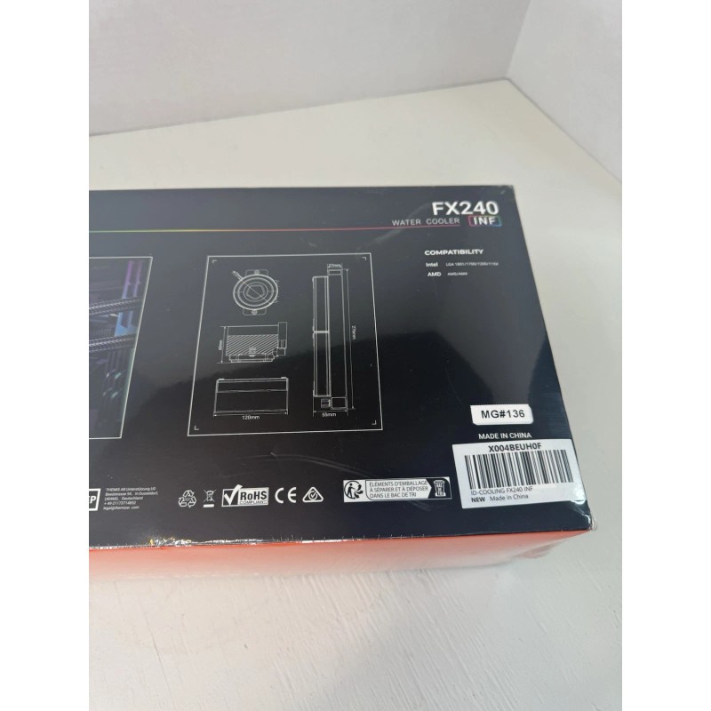 Id-Cooling FX240 INF 240mm Liquid CPU Cooler AIO with ARGB