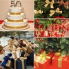 10mm Champagne Gold Satin Ribbon 22M ，Fabric Hair String Ribbon