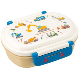 Skater QAF2BAAG-A Children's Antibacterial Lunch Box, Fluffy, 12.2 fl oz (360 ml), Working Car, Boys, Made in Japan