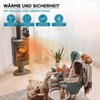 Wiltec Fireplace Fan with 3 Blades 50 to 300 °C,
