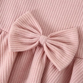 CARETOO Girls Clothes Outfits, Cute Baby Girl Floral Long Sleeve Pant Set Flower Ruffle Top