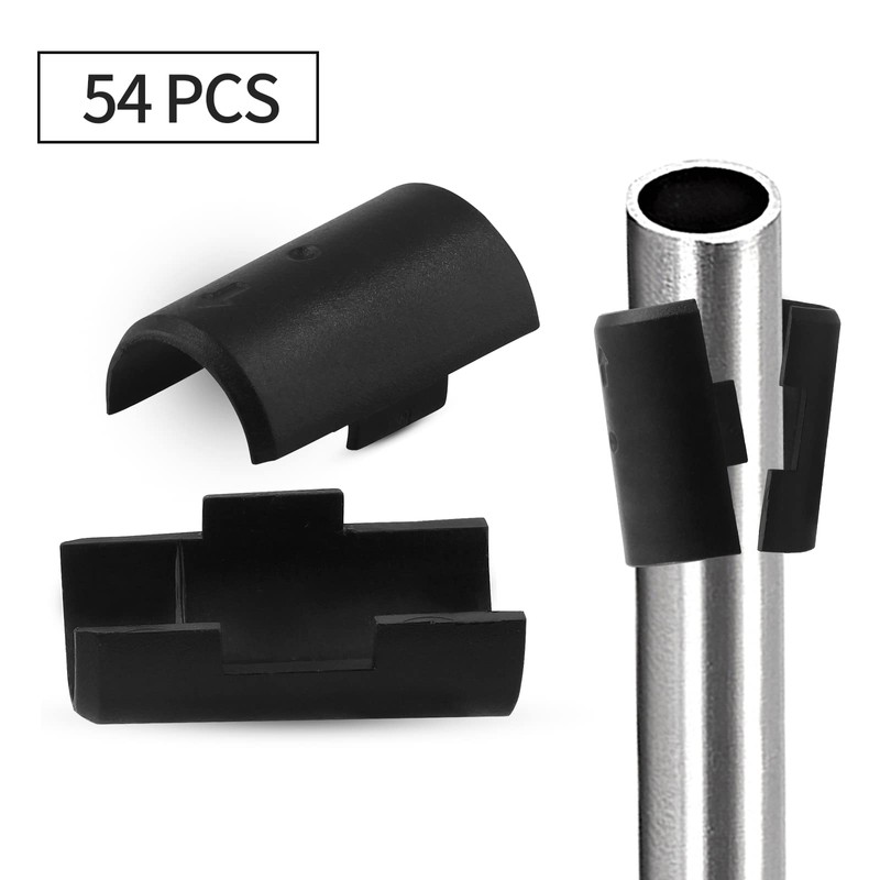 Bivethoi 54 Pack Wire Shelf Clips, 3/4 Inch Dia Split