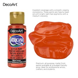 Americana Matte Finish Acrylic Paint Primary Sample Pack