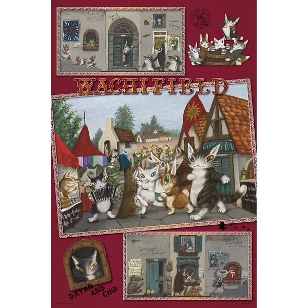 1000 Piece Jigsaw Puzzle WACHIFIELD Festive Square in Tasil (20 x 30 inches)