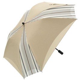 Men's Sun Parasol, For Rain or Shine, Folding, Square, Grade 1 Light Blocking, For Both Sun and Rain, Heat Shield, Double Layer, Wide Short, brown (mocha)