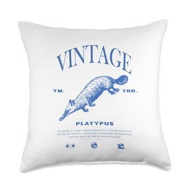 Platypus Vintage Throw Pillow
