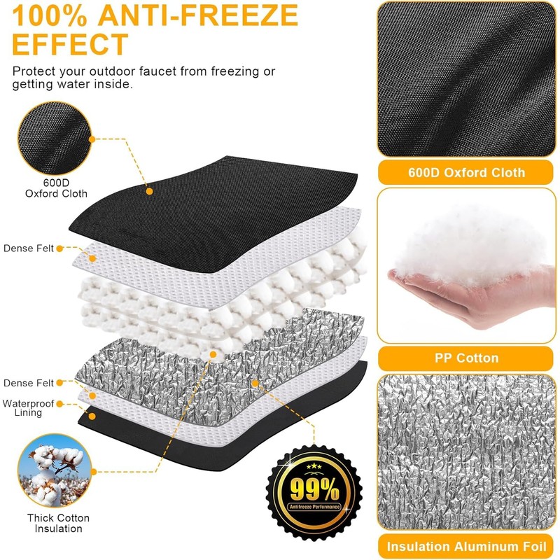 Cholila Cover Backflow Preventer Cover Insulated with Thicker 7 Layers