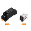 MECCANIXITY 6Pcs AC 110V Electromagnetic Power Relay, 8-Pin 5A Power