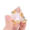 Walfront Crystal Pyramids Figurine, Egyptian Pyramids Figurine Statue Model with