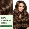 LASRWUP Brown Hair Dye Shampoo for 100% Gray Hair Coverage