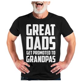 Tstars Grandpa Shirt Gifts for Dad Papa from Grandchildren Fathers Day Shirts for Men XL Black