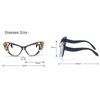 Melrose-Diamond Jewelry Farsightedness Gafas Mujer Cat Eye Diamond Punk Gafas