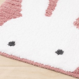 Senko 72656 Miffy Prima Miffy Toilet Mat, Approx. 22.8 x 23.6 inches (58 x 60 cm), Pink, Character Animal