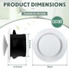 Baquler Air Vent Covers, ABS Adjustable Soffit Vent, Soffit Vents
