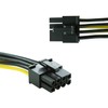 TECHZOCO 15cm 8 Pin PCIe to 4 Pin Molex Power