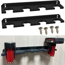 Kryptholder M12 Battery Holder, Battery Holder for Milwaukee M12, Milwaukee M12 Battery Holder, Wall Mount for Milwaukee 12V Batteries （Black