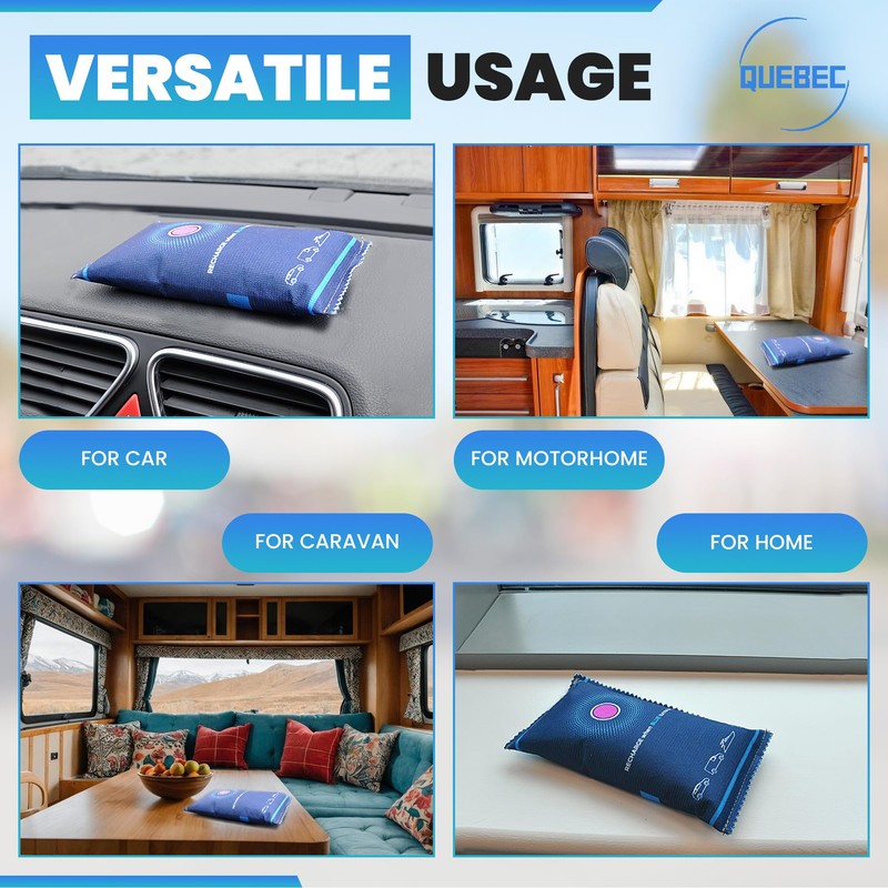 Quebec 350g Car Dehumidifier Bag | Moisture & Damp Absorber