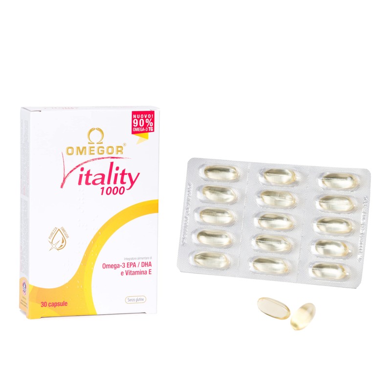 OMEGOR Vitality 1000 Capsules with Omega 3, EPA, DHA and