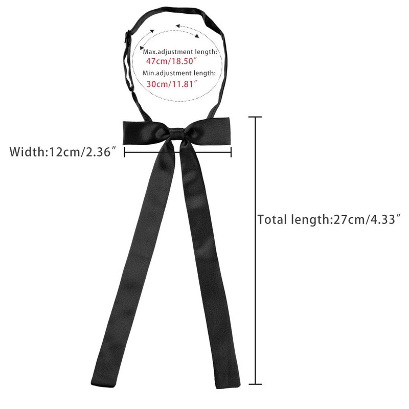 Allegra K School Ribbon, Uniform Ribbon, Ribbon Tie, Solid Color,