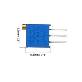 PATIKIL Variable Resistor Assorted Kit, 15pcs 100 to 500K Ohm 10 Types Trimmer Potentiometer Adjustment Assortment Set for Electrical