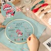 VINATO Kit Ricamo Principianti, Completo con 30 Punti, Telaio Bambù