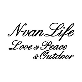 [KAIMIRU STORE] N-VAN Honda N Van Script Mini Car Light Van Emblem Cut Letter Sticker (k-518 n-van White)