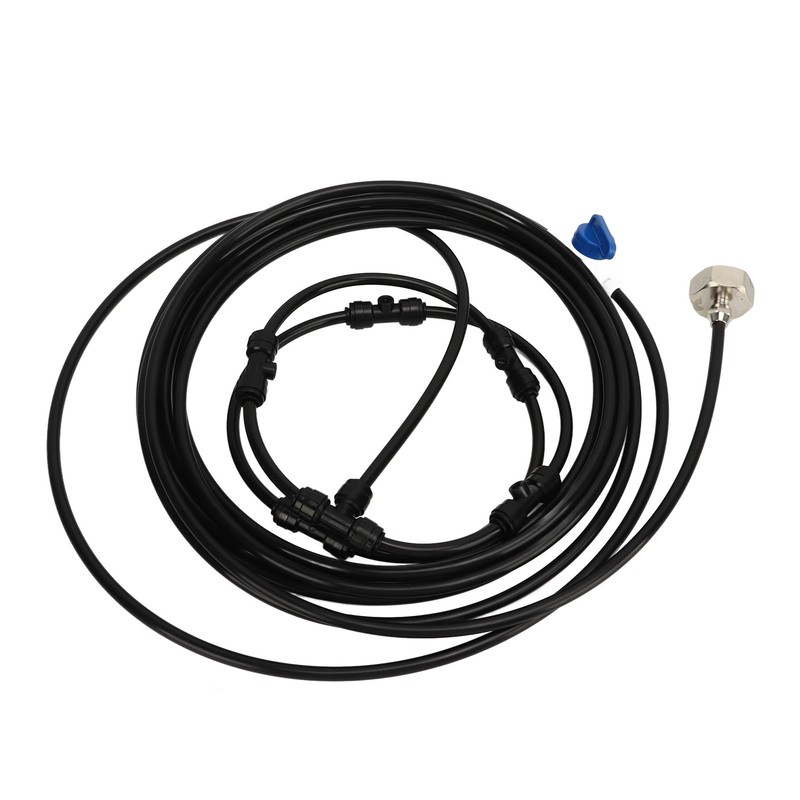 Fan Misting Kit with 3/4 Adapter 19.7ft Hose 6 Nozzles