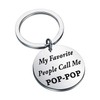 Father's Day gift Pop Pop Gift My Favorite People Call Me Pop-Pop Keychain Papa Gift Grandpa Gift Grandfather Gift (Call Me Pop-Pop Keychain)