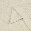 sourcing map 100% Cotton Cable Knit Throw Blanket,Soft Lightweight Lap