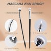 2pcs Multifunctional Folding Angle Scalloped Lash Brush For Women Girls,