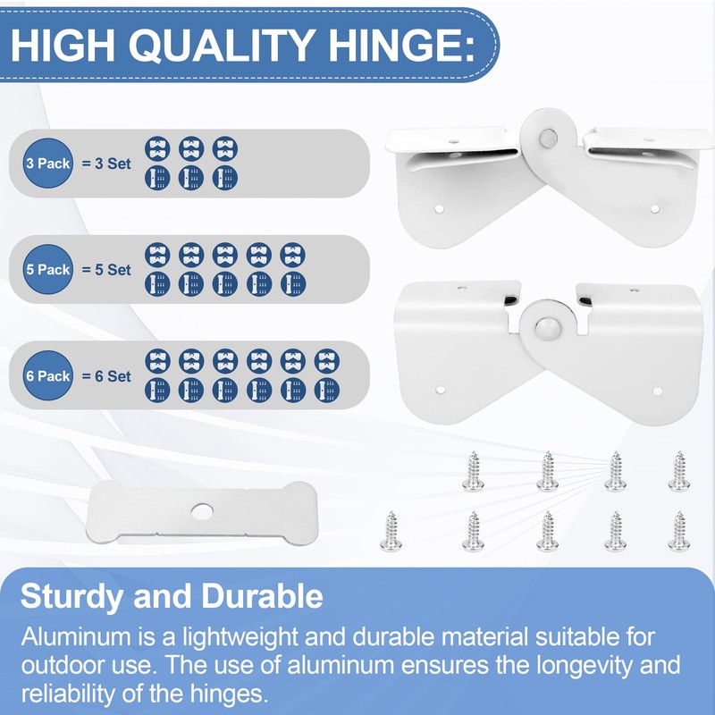 Gutter Downspout Hinge, 10Pcs Downspout Flip-Up Zip Hinge Easy DIY