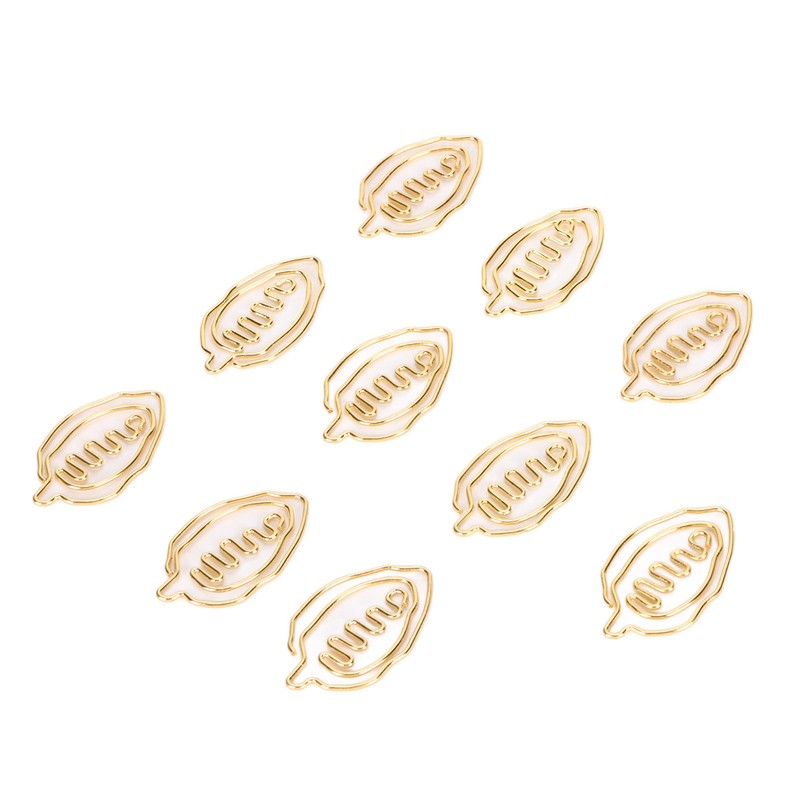 100pcs Special Shape Paper Clips Creatively Cute Plated Metal Bookmark