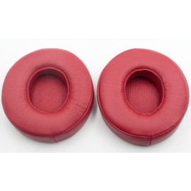Replacement Ear Pads Compatible with Beats by Dre Solo3/Solo2 Wired/Wireless A1796/B0534 Headphones Ear Pads (Crimson)