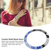 38mm Diameter Black Blue Watch Bezel Insert Base Ring White