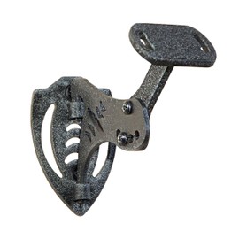 Skull Hooker Powder-Coated Steel XXL Bone Bracket – Designed to Accommodate the Skull Plates of Antlered and Horned Species Such as Elk, Caribou, Buffalo, Moose and Heavy-Horned Sheep,Graphite Black