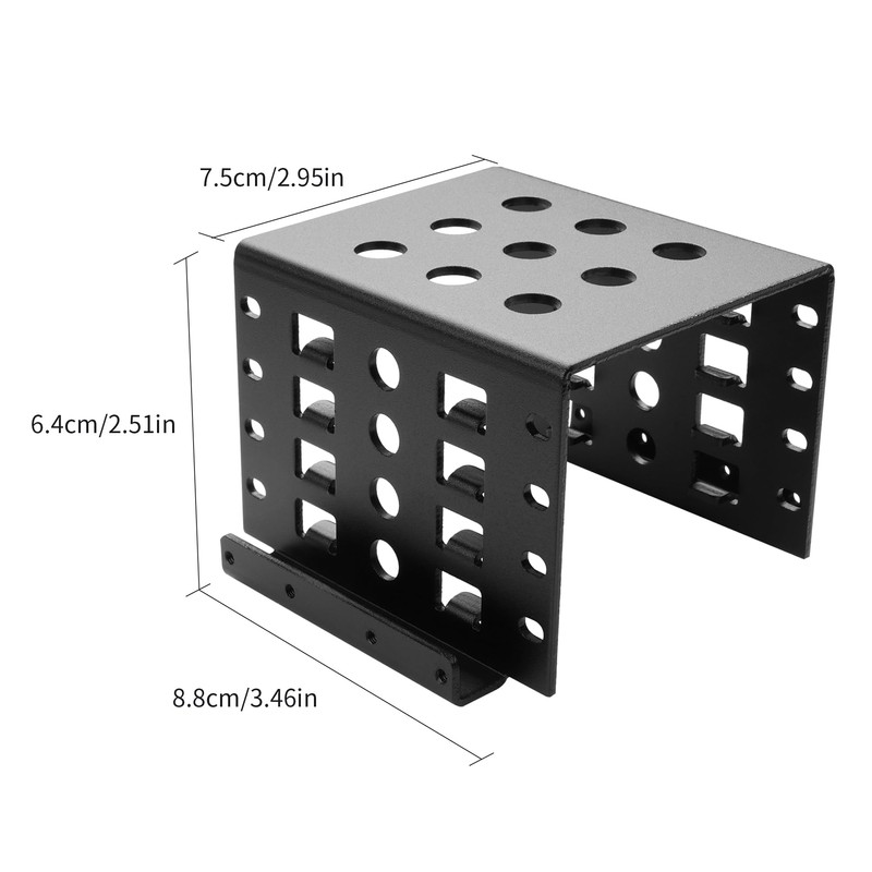 2.5 HDD Mounting Rack, Aluminum Hard Drive Storage Bracket, Mount