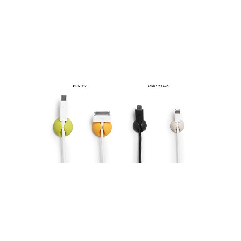 Bluelounge CableDrop Mini, 9pcs - White (2 Packs)