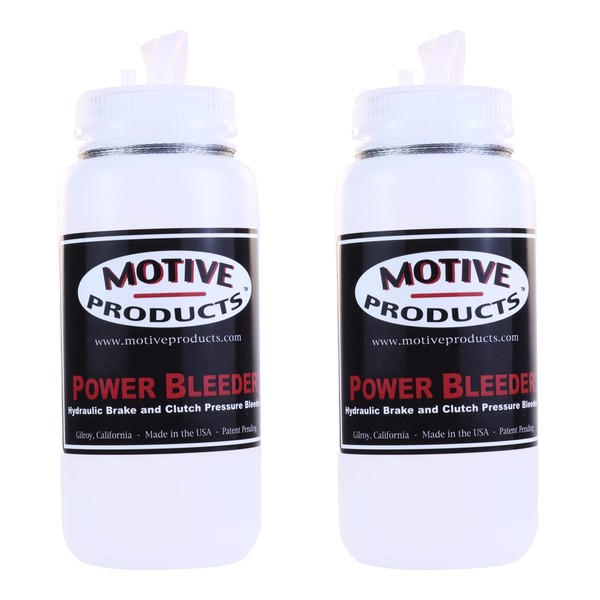 Motive Products 1820 Double Catch Bottle Kit, 500ml each, Compatible with Motive Products Power Bleeder Attachments