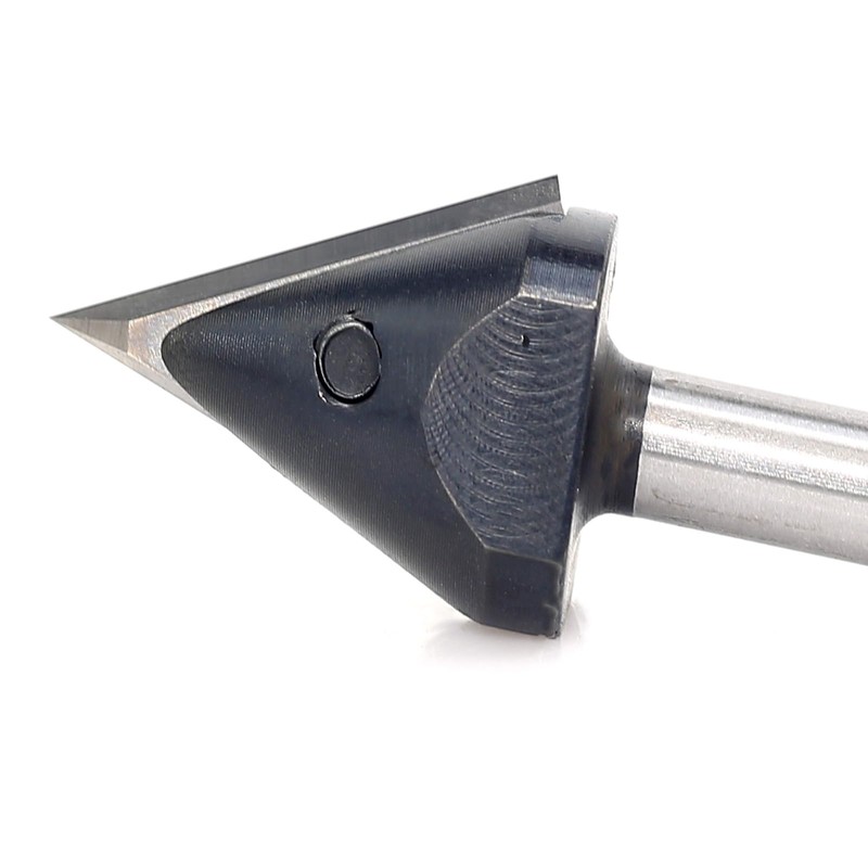 Insert Carbide V-Groove 60-Degree Router Bit 1/4 Inch Shank, Replacement