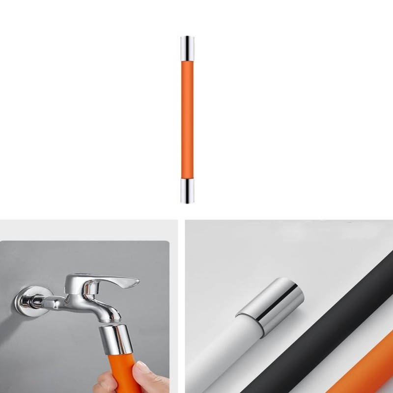 Changyeah 20 cm Flexible Water Tap Extender, 360° Free Rotating