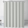 Lerores Duschvorhang 80x200cm Grau, Beschwerter Saum Antischimmel Textil, Wasserabweisend, Waschbar