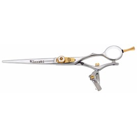 Kissaki Hair Scissors Gokatana 7.0 inches Silver W Double Swivel Hair Cutting Shears Hairdressing Scissors