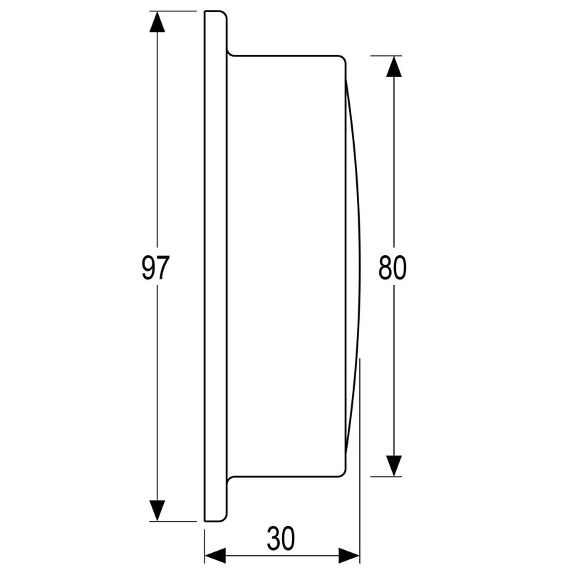 Delite Altitude 848b Barometer Brass Gold 97 x 30 mm