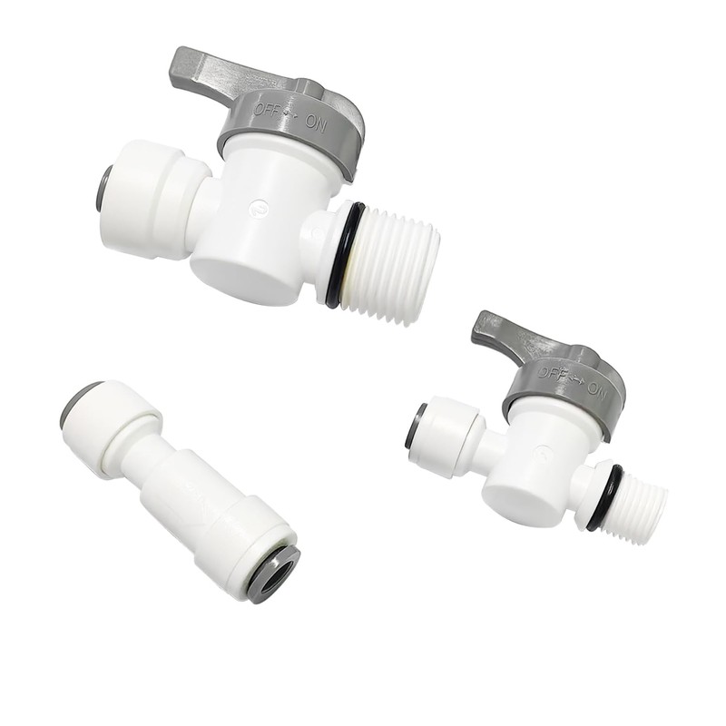 Qrity 1 Piece 1/4 Inch Push Fit Straight Quick Connect