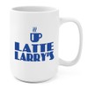 Latte Larry Blue Printings Novelty Mugs, 15 Oz Cute Graphic