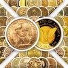 60PCS Gold Coin Collector Stickers - Retro Golden Decals for