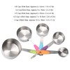 5pcs Stainless Steel Thermal Insulation Measuring Scale Cups Set Kitchen